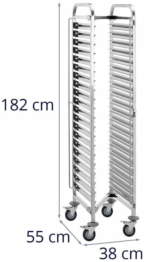 Wózek transportowy - 20 miejsc GN 1/1 lub 30 GN 1/3 ROYAL CATERING 10012797 RCTW 20 GN 1/1B