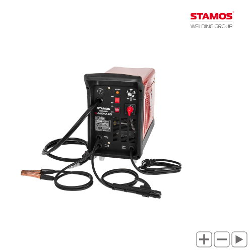 Spawarka MIG/MAG - 175 A - 230 V - przenośna - drut gratis STAMOS 10020205 S-MIGMA-175
