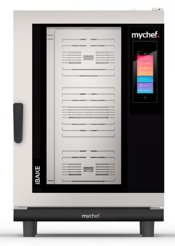 Piec konwekcyjno-parowy elektryczny | piekarniczo-cukierniczy | automatyczny system myjący | 10x600x400 |  18,9 kW | 400 V | Mychef iBake 10E
