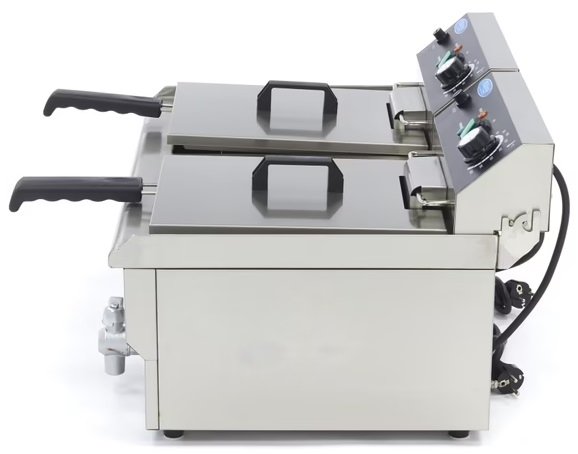 Frytownica 2 x 13L z Kranem 6000W Profesjonalna MAXIMA 09365231 8720365340284