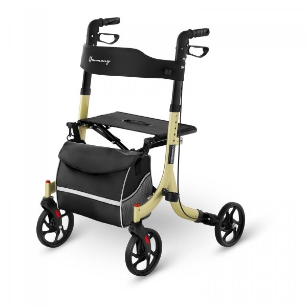 BALKONIK DLA SENIORA Z TORBĄ 4-KOŁOWY ZŁOTY UNIPRODO 10250029 UNI_ROLL_04 F