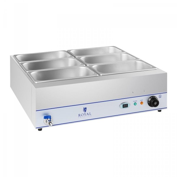 Bemar - 6 x GN 1/3 - kranik ROYAL CATERING 10010387 RCBM-6W-2000 