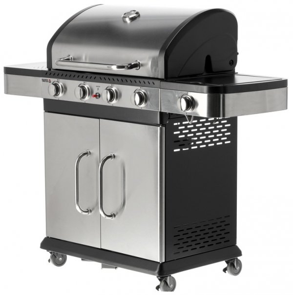 GRILL GAZOWY 4+1 STAL NIERDZEWNA 14,2KW YATO YG-20019  5906083106002