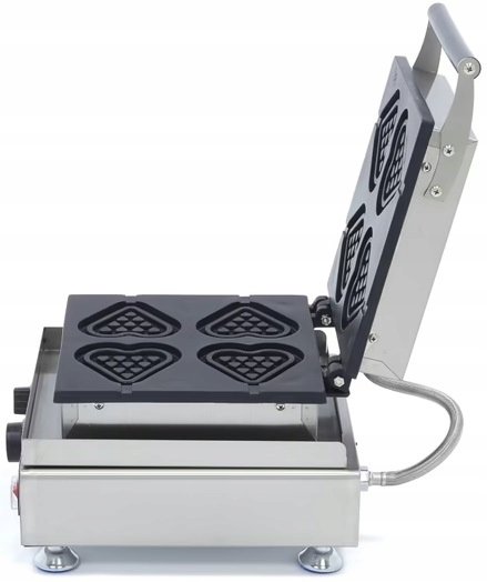 Gofrownica Lollipop Serca Waflowe na Patyku 4 sztuki 1750W MAXIMA 09374230 8719632127994