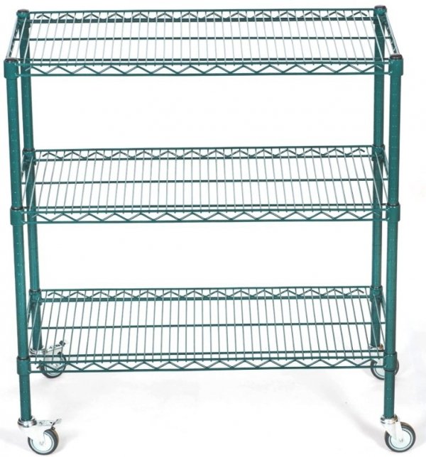 Wózek antybakteryjny noMICRO siatkowy 3-półkowy 46x122x100 cm ULTRA POWER