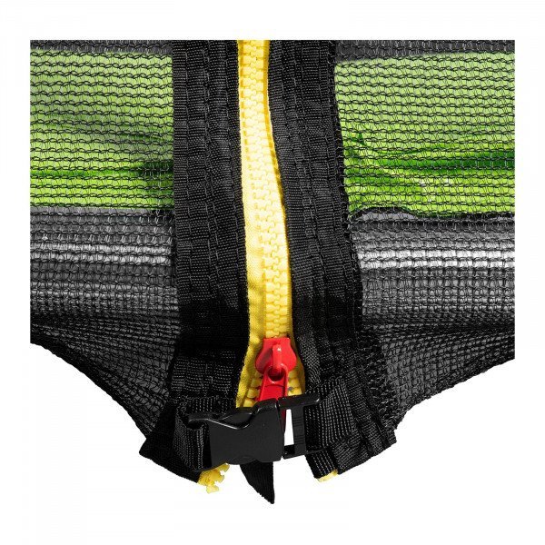 Trampolina ogrodowa - Ø244 x 180 cm - 80 kg - siatka - czarno-zielona GYMREX 10230230 GR-TR03
