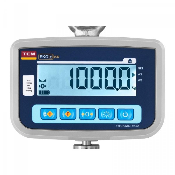 Waga hakowa - 1000 kg / 500 g - legalizacja TEM 10200012 CEKO+LCD1000V-BB