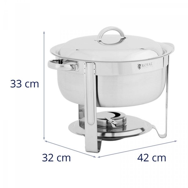 Podgrzewacz do potraw - okrągły - 5 l ROYAL CATERING 10012833 RCCD_RT17_5L