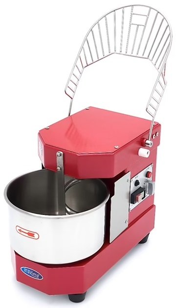 Spirala Mikser / Mieszarka Ciasta - 8L - 4,5 kg Ciasta - Malinowa Czerwień MAXIMA 09361013 8720783959990
