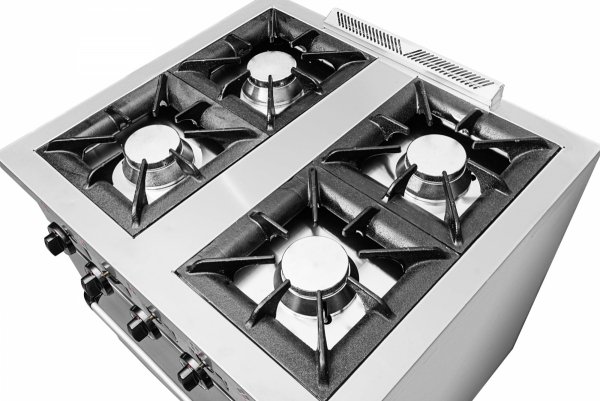 Kuchnia gazowa z piekarnikiem gazowym | 4-palnikowa | 28 kW | 800x700x850 mm