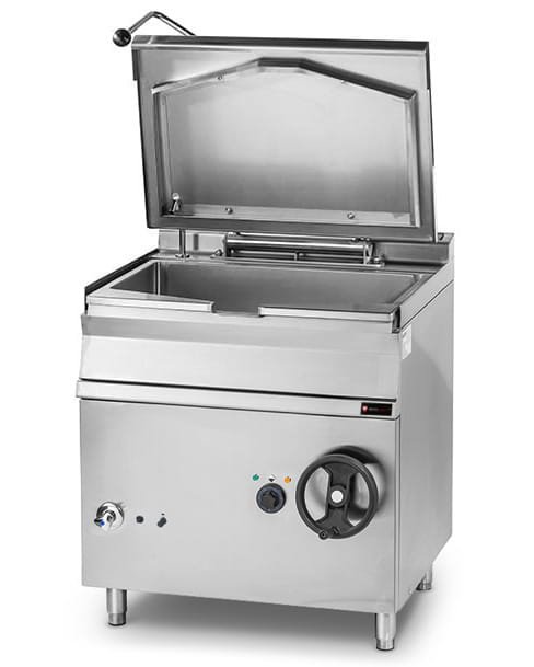 Patelnia uchylna elektryczna | stal nierdzewna | 12 kW | 400V | 80 l | 800x900x900 mm | RQBS85.98E