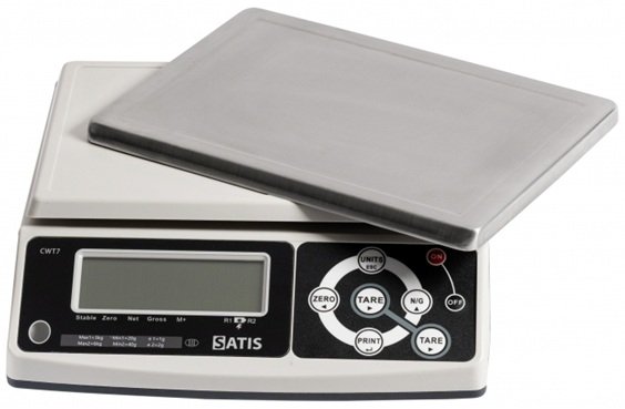 WAGA SKLEPOWA ELEKTRONICZNA MAGAZYNOWA 30kg 5g SATIS CWT71530kg 5903824905481
