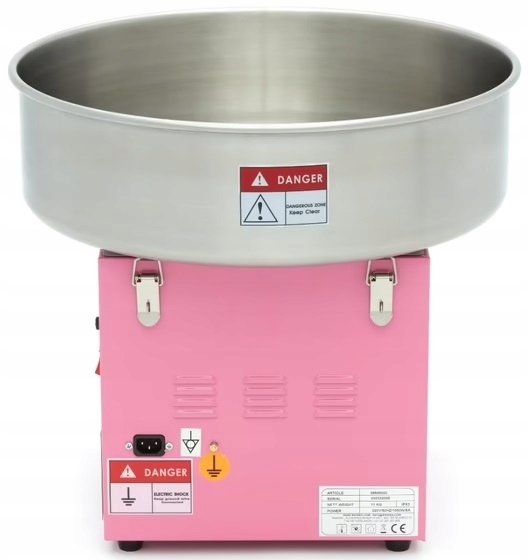 Maszyna do Waty Cukrowej - Ø 52 cm - Różowa MAXIMA 09506000 8720783966189