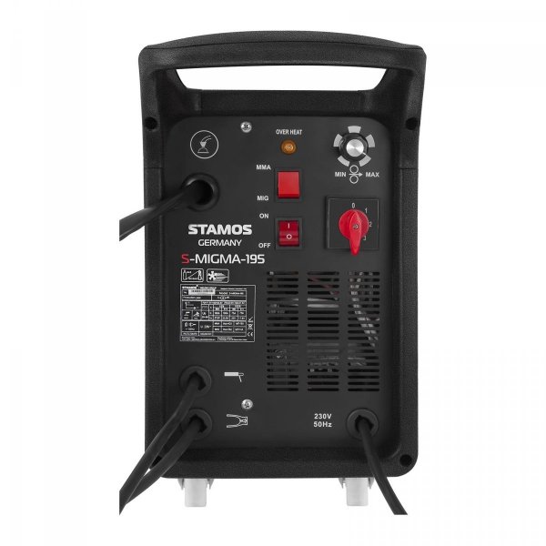 Spawarka MIG/MAG - 195 A - 230 V - przenośna - drut gratis STAMOS 10020206 S-MIGMA-195