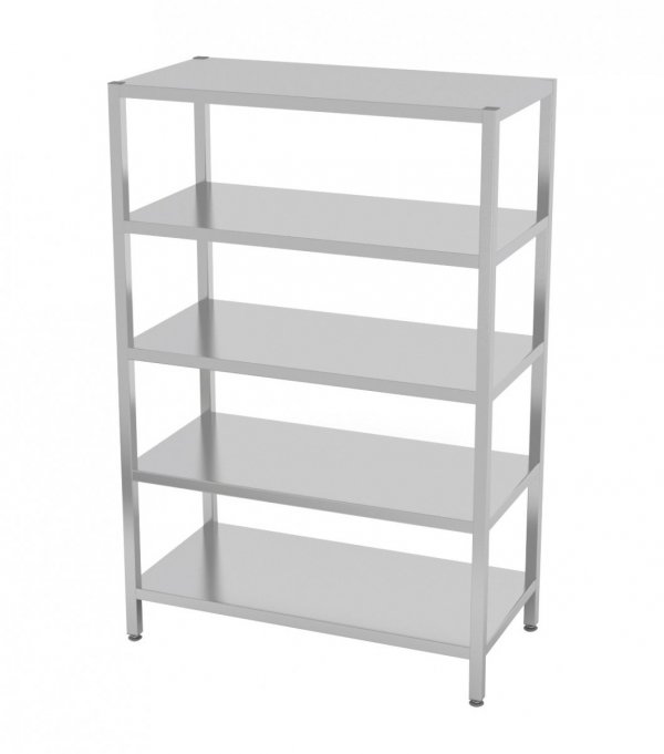 Regał magazynowy skręcany, 5 półek pełnych 1100 x 700 x 1800 mm POLGAST 335117SK 335117SK