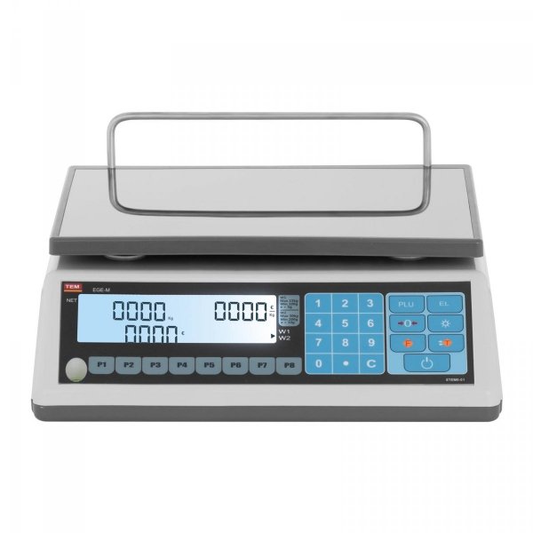 Waga sklepowa - 30 kg / 10 g - LCD - legalizacja TEM 10200031 TEM030D-B1