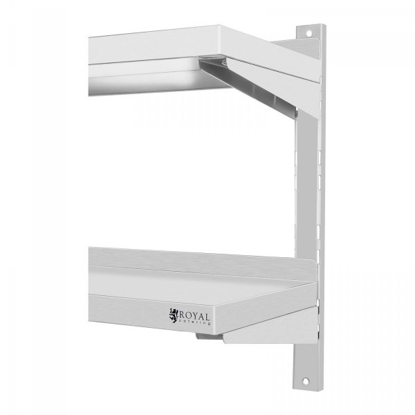 Półka wisząca nierdzewna Royal Catering RCWR-120.2 podwójna 120cm ROYAL CATERING 10010360 RCWR-120.2
