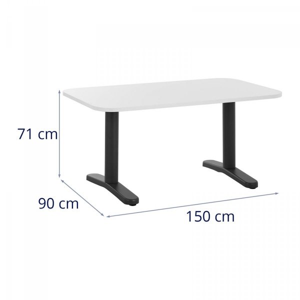 Stół konferencyjny biały nowoczesny - 150 x 90 cm FROMM STARCK 10260316 STAR_DESK_32