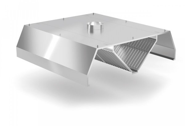 Okap centralny trapezowy POL-760 POLGAST POL-760 2400x1800