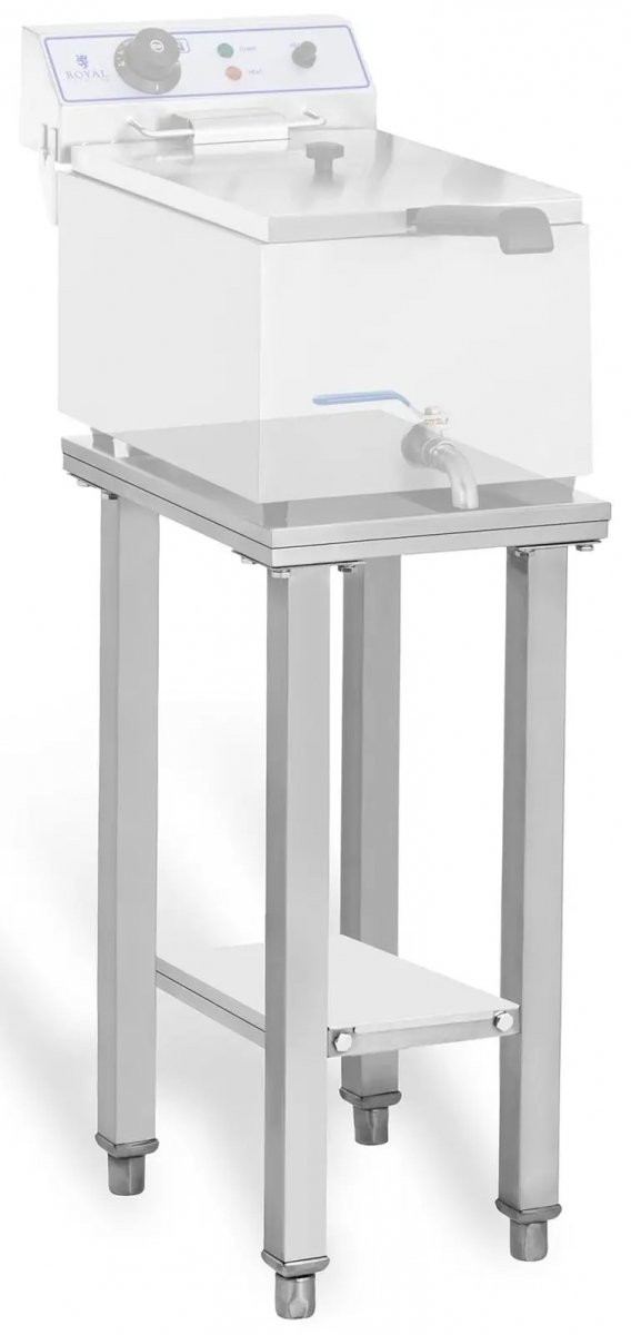 Podstawa pod frytownicę - 150 kg - 41 x 29 cm - stal nierdzewna ROYAL CATERING 10010407 RCSF-15E