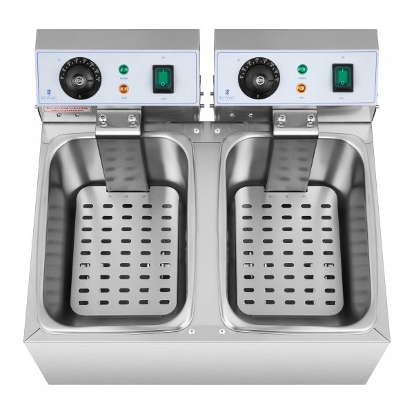 Frytownica - 2 x 8 litrów - 2 x 3200 W ROYAL CATERING 10011143 RCEF 08DB