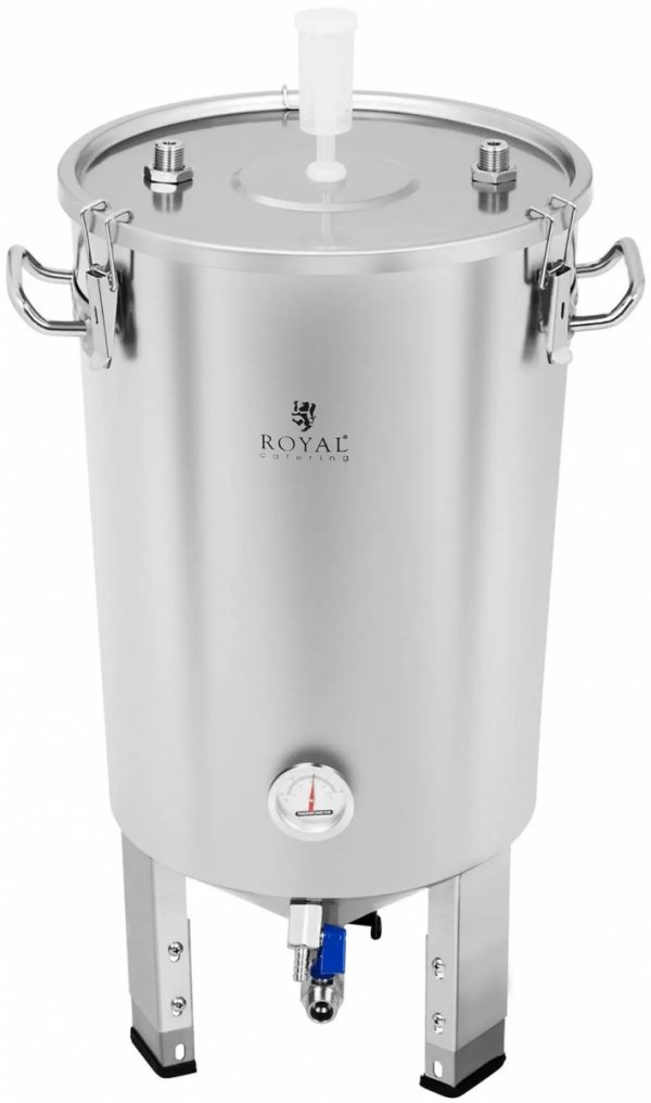 POJEMNIK FERMENTACYJNY Z AGREGATEM CHŁODNICZYM I TERMOMETREM 30L ROYAL CATERING 10011529 RCBM-45CFC