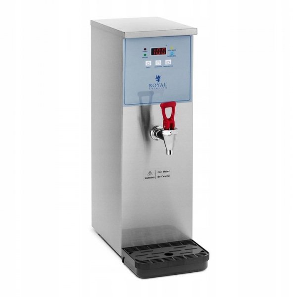 Dystrybutor gorącej wody - 10 l - 3000 W - przyłącze wody Royal Catering 10012962 RCWK-10L-AUT