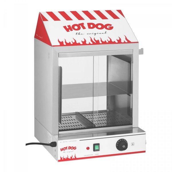 Podgrzewacz do hot dogów - 200 parówek / 50 bułek ROYAL CATERING 10010423 RCHW 2000