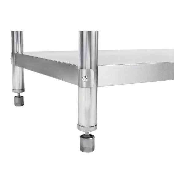 Stół roboczy ze stali nierdzewnej - rant - 120 x 60 cm  ROYAL CATERING 10011088 RCAT-120/60-N