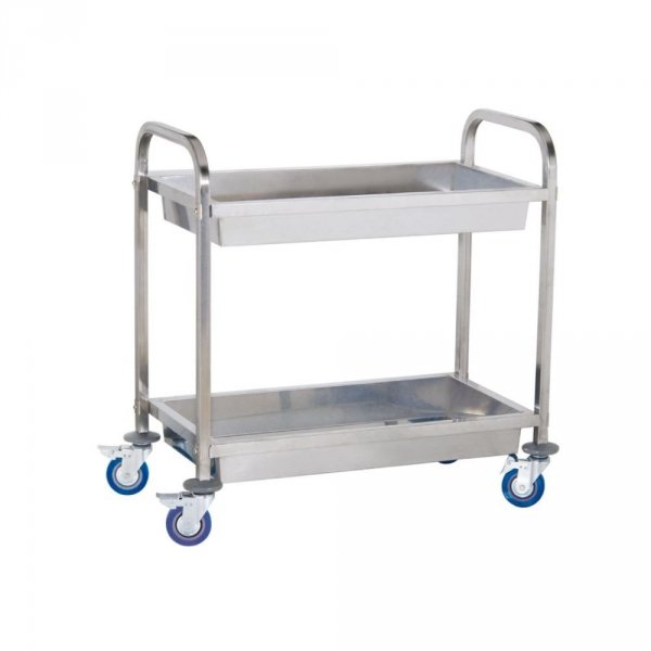 Wózek kelnerski - 2 półki - głęboki ROYAL CATERING 10010080 RCGW 2