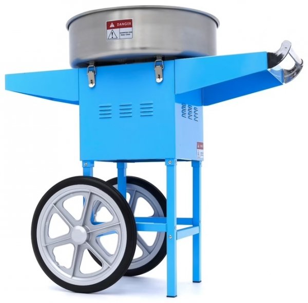 Maszyna do Waty Cukrowej na wózku Misa 52cm Niebieska 1,1kW MAXIMA 09506003 8720783966219