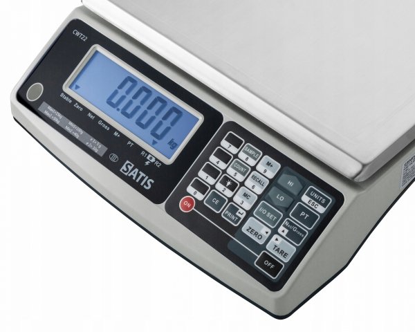 Waga licząca sklepowa z legalizacją 15kg / 6kg dwuzakresowa 5g / 2g CE SATIS CWT22615kg 5905317012102
