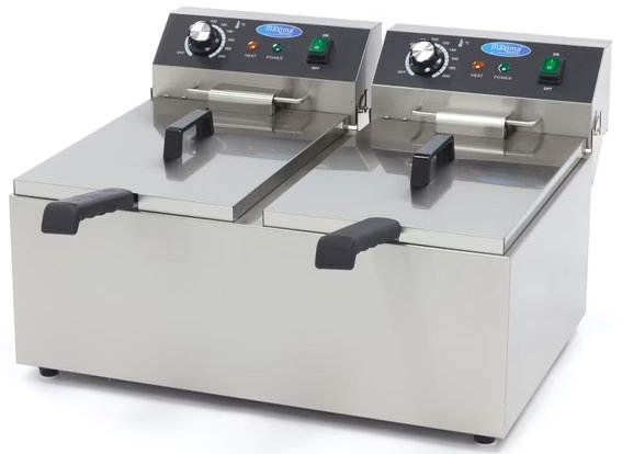 Frytownica 2 x 11L 6000W Profesjonalna MAXIMA 09365227 8720365340246
