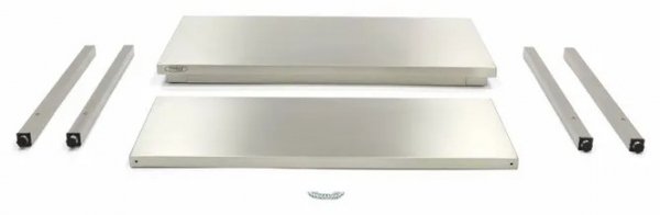 Stół gastronomiczny roboczy ze stali nierdzewnej z półką 60 x 60 cm Maxima