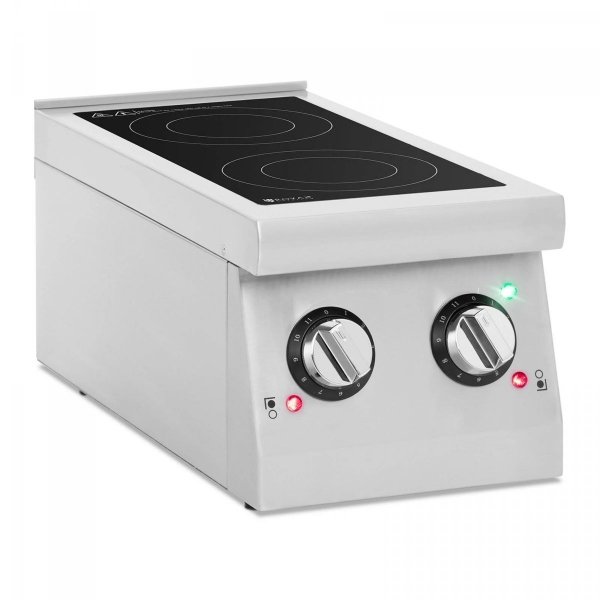 Kuchenka indukcyjna 2 palniki Ø12-26cm nastawna Royal Catering 10012973 RCIC-3000
