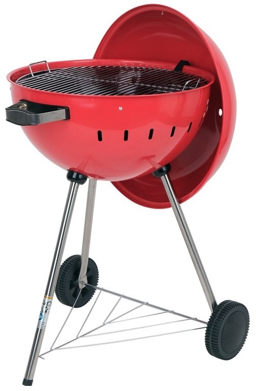 GRILL WĘGLOWY OKRĄGŁY 54CM CZERWONY YATO YG-20304