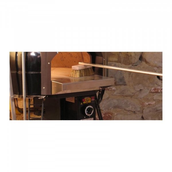 Szczotka do pieca do pizzy - szczotka 16 x 5 x 4,7 cm - uchwyt ze stali nierdzewnej 120 cm G.IMETAL 10450018 ACH-SP