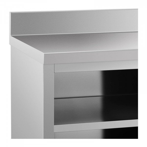 Stół roboczy z szafką - rant - 180 x 60 cm - 600 kg ROYAL CATERING 10011677 RCSSCB-180X60-E-B