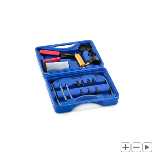 Odpowietrznik hamulców - tester podciśnienia - 15 elementów - plastik (PVC, PP) / stal węglowa MSW 10061841 MSW-CA-125