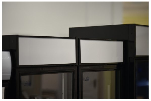 Witryna chłodnicza przeszklona czarna 382L Szron LG 382BF BLACK