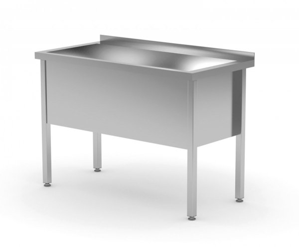 Stół z basenem jednokomorowym - wysokość komory h = 400 mm 700 x 700 x 850/400 mm POLGAST 205077/4 205077/4