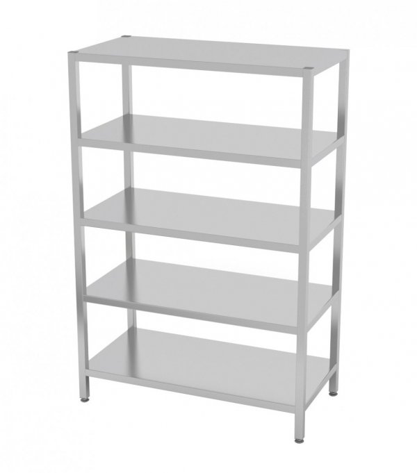 Regał magazynowy skręcany, 5 półek pełnych 700 x 400 x 1800 mm POLGAST 335074SK 335074SK