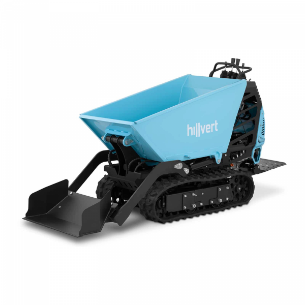 Taczka spalinowa - na gąsienicach i z łyżką - do 500 kg - 4.5 kW Hillvert 10090498 HT-MD-500D