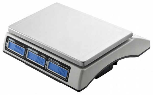 Waga z Legalizacją Sklepowa Kalkulacyjna 30kg / 15kg dokładność 10/5g RS232