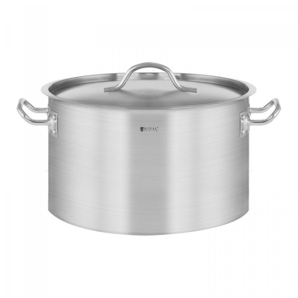 Garnek ze stali nierdzewnej - 14l - pokrywka ROYAL CATERING 10011079 RCST-14E3-S
