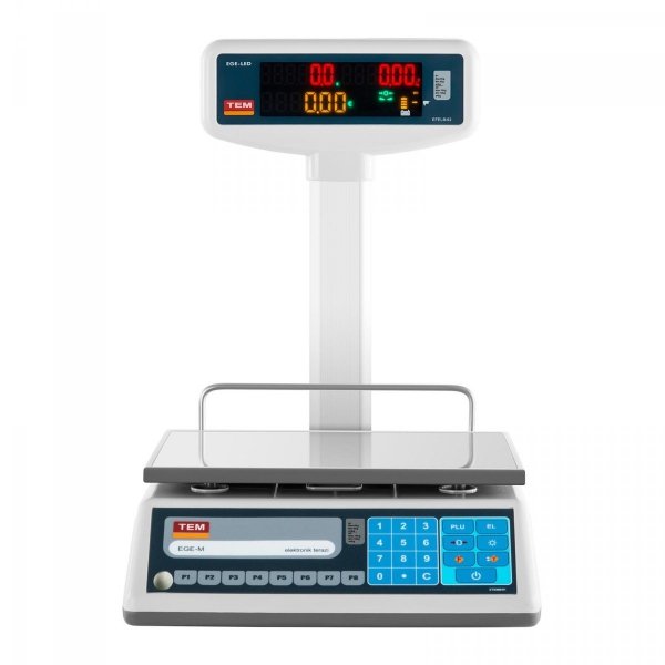 Waga sklepowa - 15 kg / 5 g - legalizacja TEM 10200010 TEL015B1D-V2-B1