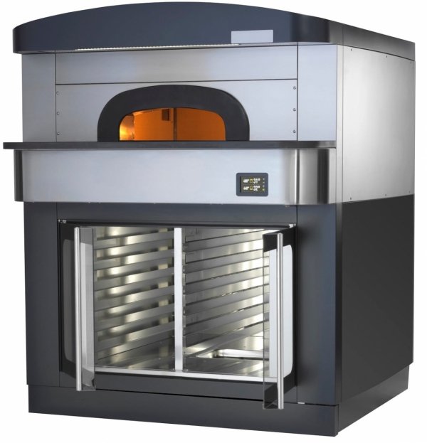 Piec do pizzy neapolitańskiej | elektryczny | komora rozrostu | okap | 9x30 cm | 515 °C