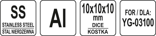 TARCZA DO SZATKOWNICY DO WARZYW YG-03100 KOSTKA 10X10X10MM YATO YG-03149