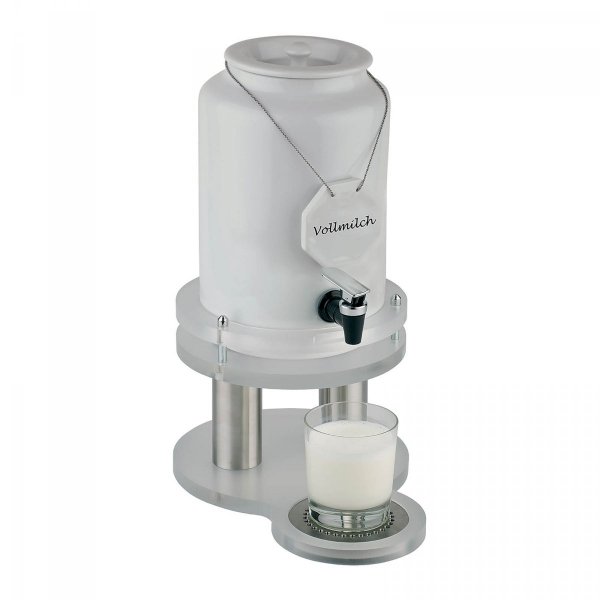 Dyspenser do mleka - stal nierdzewna, akryl, porcelana - 4 l APS 10410007 APS-10850