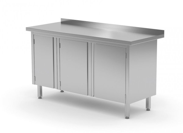 Stół przyścienny szafka z drzwiami na zawiasach 1500 x 700 x 850 mm POLGAST 128157-3 128157-3
